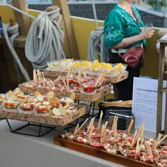 Mayflower boston reception catering table display