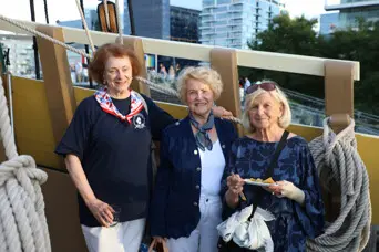 Museum volunteers mayflower boston donor reception sunset
