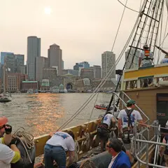 Sail boston 2026 sunset sail boston guests city skyline