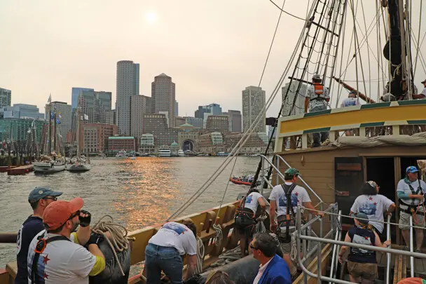 Sail boston 2026 sunset sail boston guests city skyline