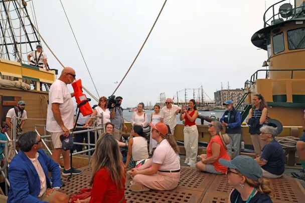 Sail boston 2026 sunset sail boston guests safety briefing
