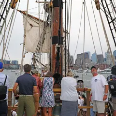 Sail boston 2026 sunset sail boston guests skyline