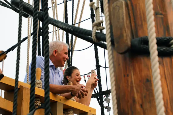 Sail boston 2026 sunset sail guests main mast half deck