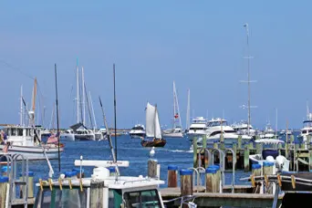 Fuller shallop nantucket harbor sailing