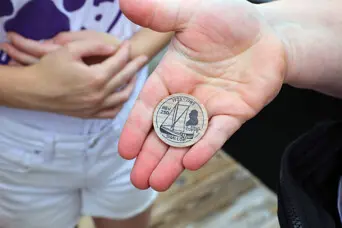 Shallop dartmouth paul cuffee revolution 250 wooden coin