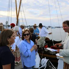 Fuller shallop nantucket great harbor yacht club dock