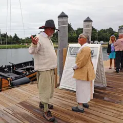 Shallop dartmouth wharf captain guest