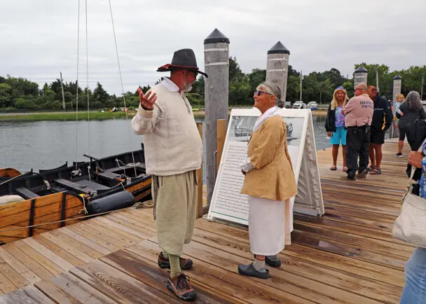 Shallop dartmouth wharf captain guest