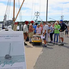 Shallop westport education table plimoth patuxet sign