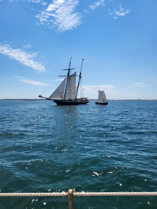 Tall ship lynx fuller shallop nantucket sound sailing