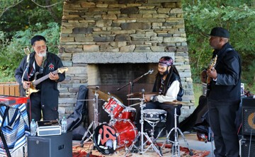 The Groovalottos perform at the Craft Center Pavillion
