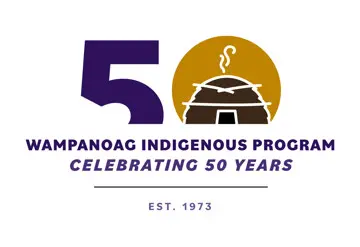 Wampanoag Indigenous Program Celebrating Fifty Years Est 1973 logo
