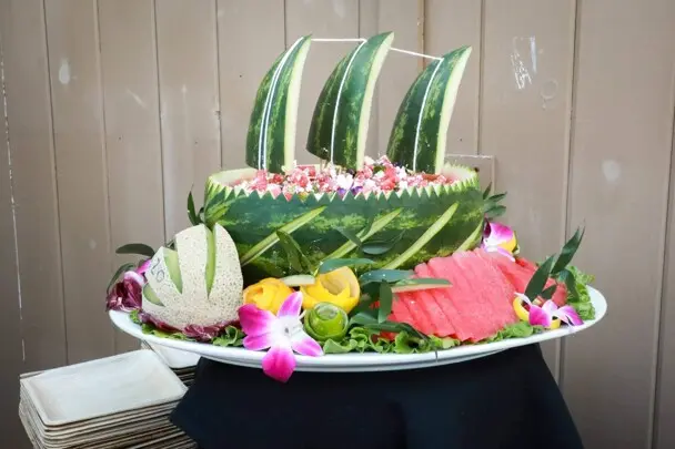 Watermelon fruit Mayflower II display.